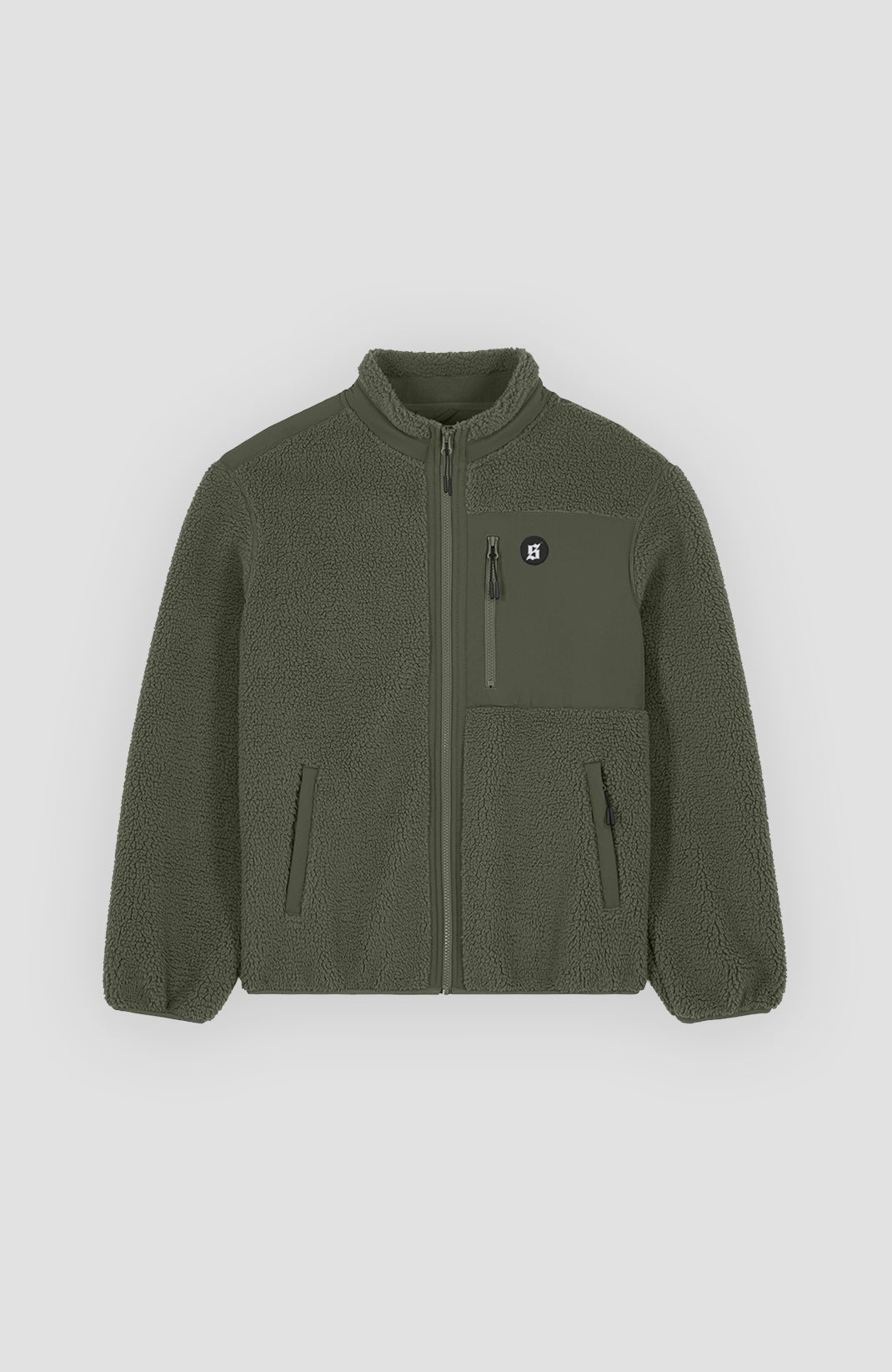 Set Sherpa Fleece Jacket - Olive