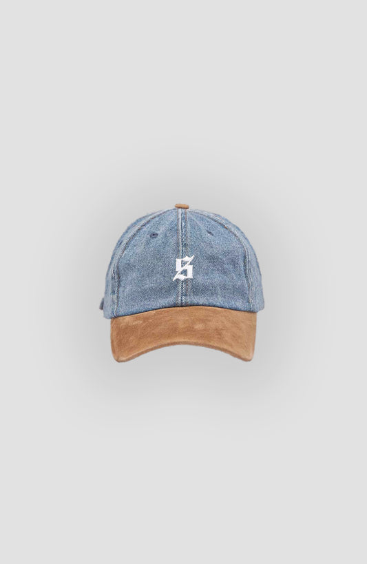 Set S Logo Polo Cap - Denim/Suede